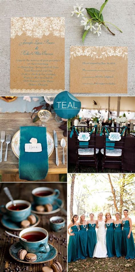 Teal Wedding Theme Ideas