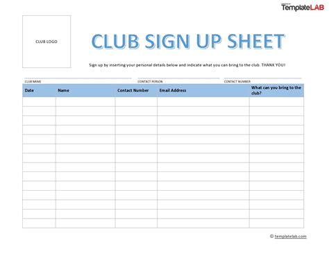 40 Sign Up Sheet / Sign In Sheet Templates (Word & Excel)