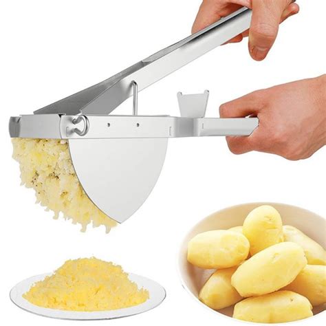 MyLifeUNIT: Heavy Duty Commercial Potato Ricer, Stainless Steel Business Potato Ricer and Masher