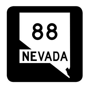 Nevada State Route 88 Sticker R2975 Highway Sign Road Sign | eBay