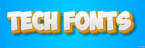 Tech Fonts Text Effect and Logo Design Font