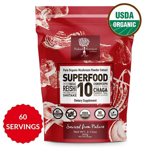 14:1 Superfood 10 Organic Mushroom Powder Extract Supplement | Best Mushroom Drinks | POPSUGAR ...