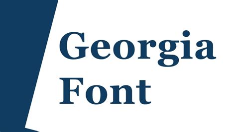 Georgia Font - Free Fonts