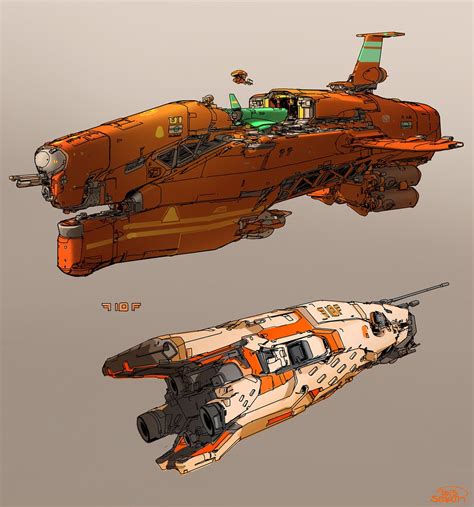 Small Spaceship Concept Art