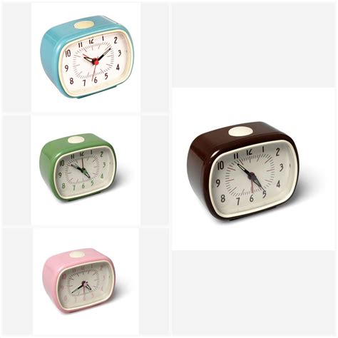 Retro Alarm Clock Bakelite Style Various Colours | Retro alarm clock, Alarm clock design, Alarm ...