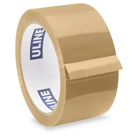 Uline Industrial Tape - 2 Mil, 2" x 55 yds, Tan S-201 - Uline