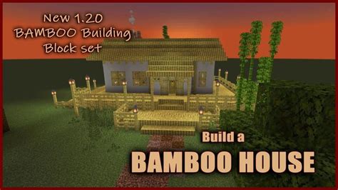 How to build a BAMBOO HOUSE in Minecraft 1.20 update | Bamboo house, Minecraft houses, Bamboo