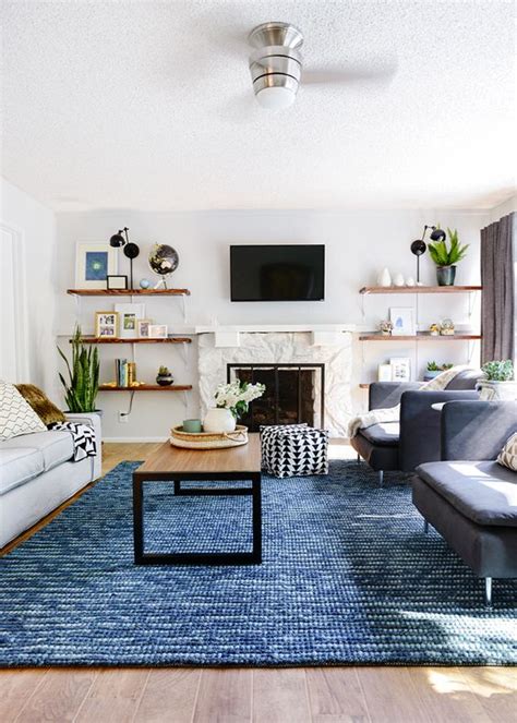 Blue Carpet Living Room Decorating Ideas | Cabinets Matttroy