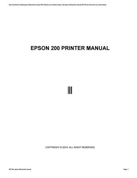 Epson 200 printer manual by v949 - Issuu