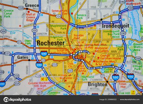 Rochester Usa Map – Stock Editorial Photo © aallm #209868322