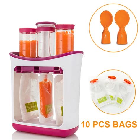 New Infant Baby Food Containers Storage Baby Feeding Maker Supplies Newborn Food Fruit Juice ...