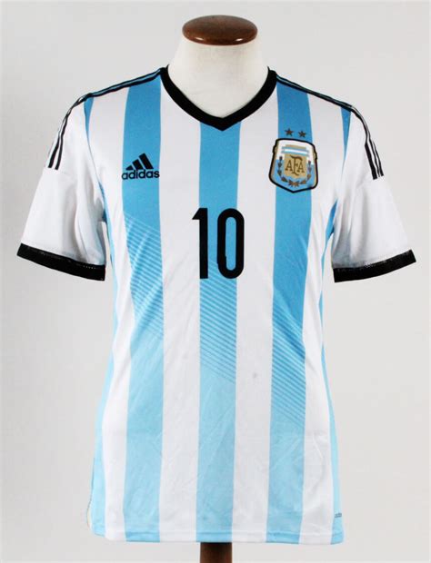 Lionel Messi Game-Worn Jersey Argentina 2014 – COA 100% Authentic Team; Provenance Letter ...