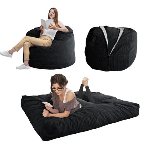 Buy MAXYOYO Bean Bag Bed - Convertible Folds from Bean Bag Chair to Bed ...