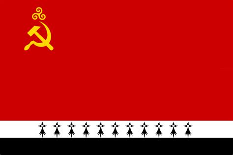 Breton flag in the style of soviet republics : r/leftvexillology