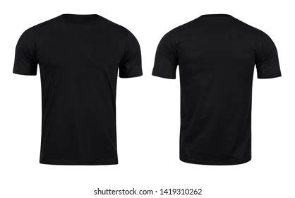 Black T-shirts Front Back Use Design Stock Photo 1419310262 | Shutterstock