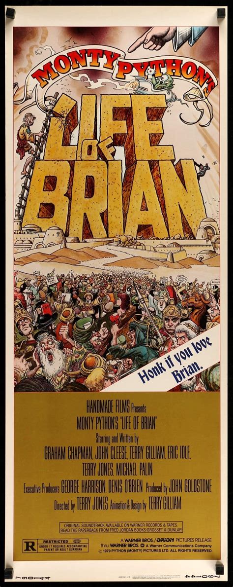 Life of Brian (1979) Original Insert Movie Poster - Original Film Art ...