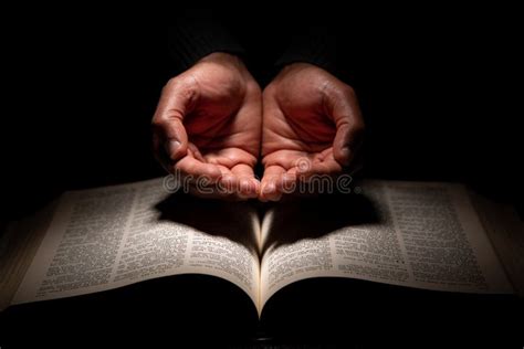 Open Bible With Praying Hands