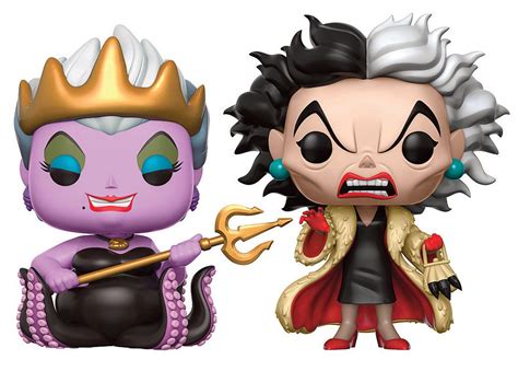 Buy POP Vinyl Figures - DISNEY POP VINYL FIGURES - DISNEY BADDIES - 2-PACK URSULA & CRUELLA ...