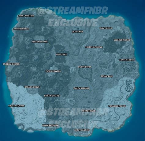 Leaked Fortnite OG map Credit @StreamFNBR on Twitter/X What're yall's ...