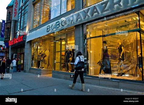 Shopping area Sainte Catherine street Downtown Montreal Canada Stock Photo - Alamy