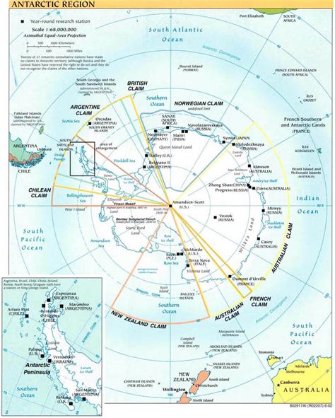 Antarctica Map South Pole