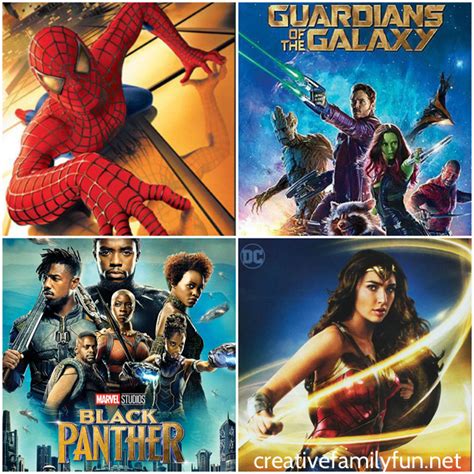 Top 10 Superhero Movies for Families - Creative Family Fun