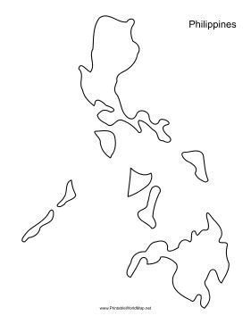 This printable outline map of Philippines is useful for school assignments, travel planning, and ...