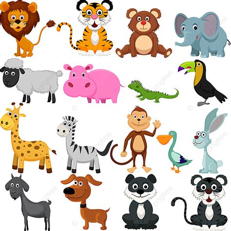 Cartoon Cute Animals Vector Hd Images, Cute Animal Cartoon Figure, Animal Clipart, Cartoon ...