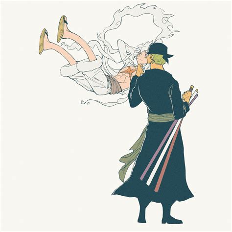 Zoro X Luffy Kiss