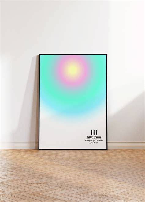 111 Angel Number Wall Art, Aura Poster, Law of Attraction Print, Aesthetic Room Decor, Spiritual ...