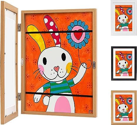 MEQUER Kids Art Frame Front Opening, Childrens Art Frame Kids Artwork Display Frame, Children ...