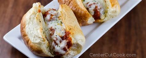 Garlic Bread Meatball Subs - CenterCutCook