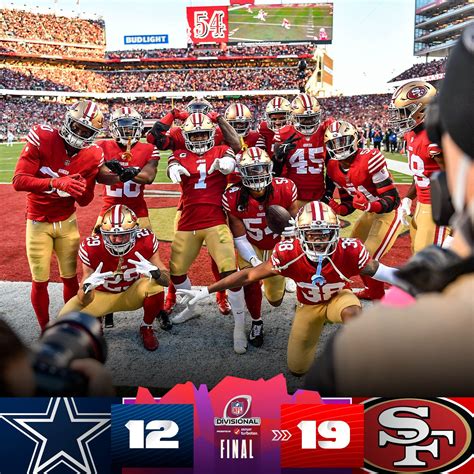 NFL on Twitter: "FINAL: The @49ers advance to Championship Sunday! #NFLPlayoffs #DALvsSF"