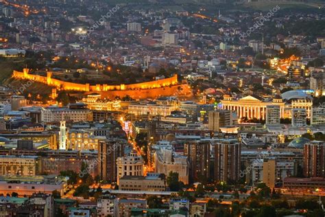 Skopje at night — Stock Photo © benjaminec #78989134