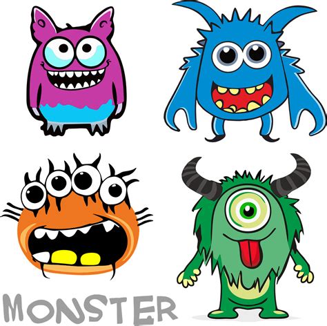 Download Monsters, Cute Monsters, Drawing. Royalty-Free Vector Graphic - Pixabay