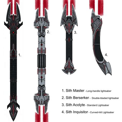 Star Wars Sith Lightsabers