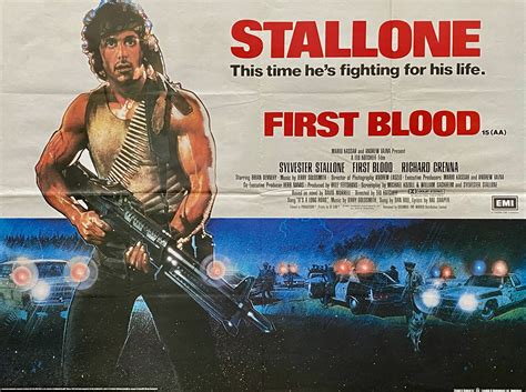 Original First Blood: Rambo Movie Poster - Sylvester Stallone - Action