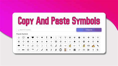 Copy And Paste Symbols Text Symbols & Emoji