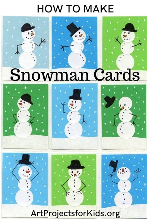 Pinterest Snowman Christmas Cards