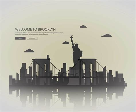 Brooklyn Bridge Silhouette Vector Free at Vectorified.com | Collection of Brooklyn Bridge ...