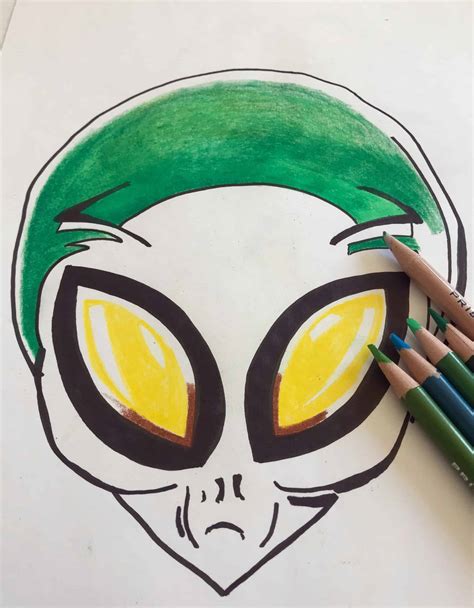 How to Draw a Simple Alien – Improve Drawing