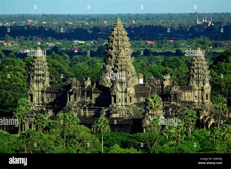 Aerial view of Angkor Wat, a UNESCO world heritage site near Siem Reap, Cambodia Stock Photo - Alamy