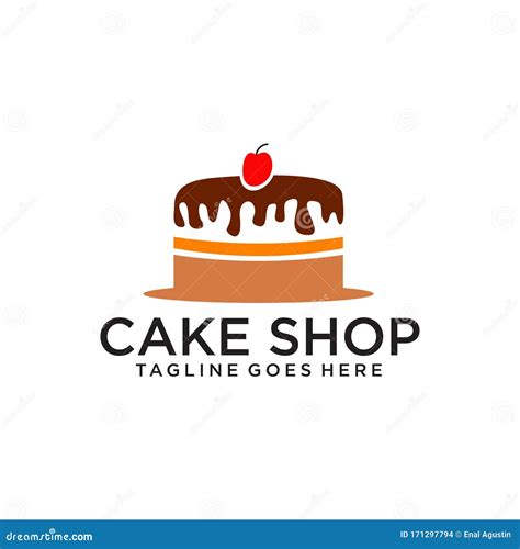 Cake Bakery Shop Logo Design Vector Template Stock Vector - Illustration of chocolate, concept ...