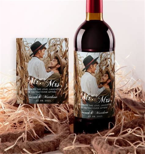 Photo Wine Label Custom Wine Labels Personalized (Instant Download) - Etsy | Photo wine label ...