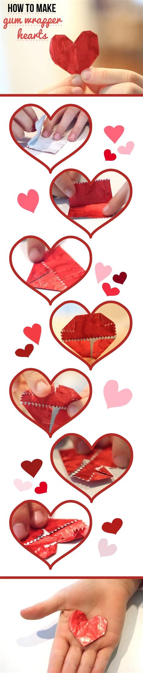 How To Fold A Gum Wrapper Into A Heart - Origami