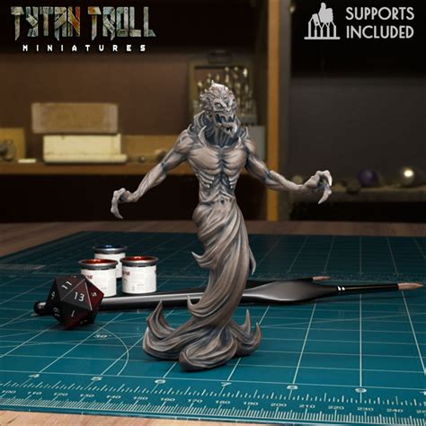 3D Printable Shadow Demon 01 [Pre-Supported] by TytanTroll Miniatures