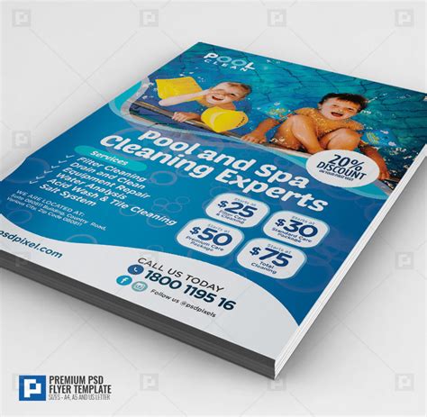 Pool Maintenance Flyer - PSDPixel