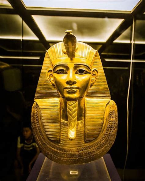 Ancient Egyptian Blog ☥ on Instagram: “Gold Mask of Psusennes I In this gold mask mummy cover ...