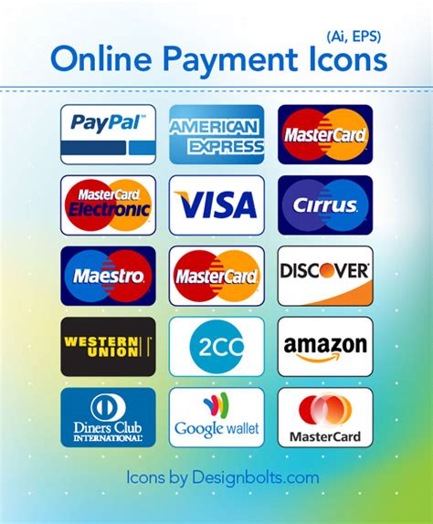 Free New Credit Card & Online Payment Method Icons | PNGs & Vector File ...