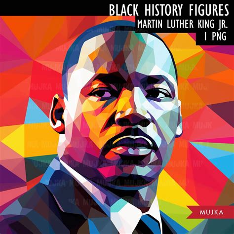 Black History PNG, Martin Luther King poster, Black History Cards, pri – MUJKA CLIPARTS